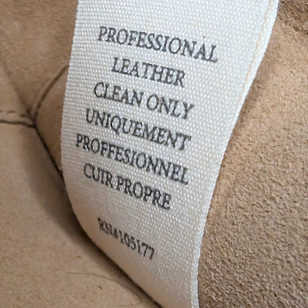 Ulla Johnson Mira Crossbody Bag Cream Lizard Embossed Goatskin Leather Tan Small - Picture 12 of 12